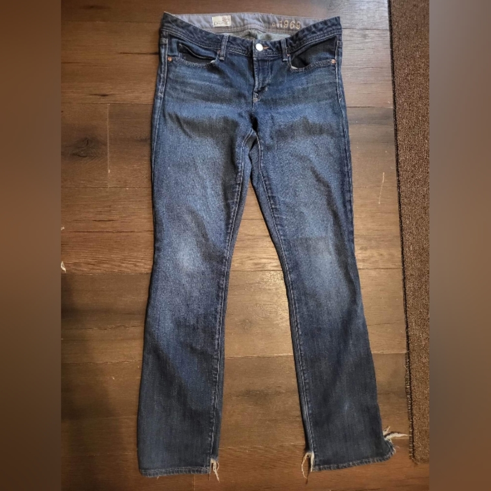 Gap 1969 Real Straight Dark Wash Jeans